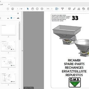 Eurospad 33 FERTILIZER SPREADER SERIES PARTS MANUAL - PDF DOWNLOAD