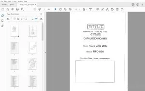 FALC ALCE 2300-2500 TIPO USA PARTS MANUAL - PDF DOWNLOAD