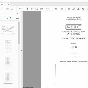 FALC TORO CATALOGO RICAMBI - PDF DOWNLOAD