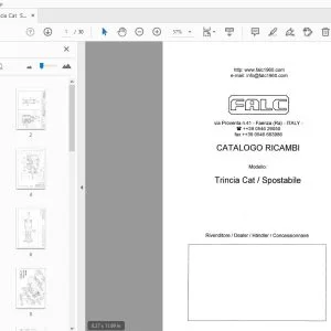FALC Trincia Cat/Spostabile CATALOGO RICAMBI - PDF DOWNLOAD