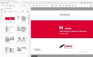FPT N Series MECHANICAL INJECTION SYSTEM USE & MAINTENANCE MANUAL - PDF