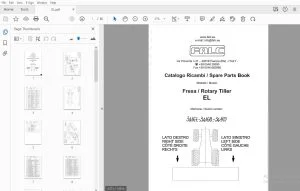 Falc EL Rotary Tiller Parts Manual - PDF DOWNLOAD