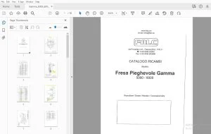 Falc Fresa Pieghevole Gamma 5000 6000 CATALOGO RI CAMBI - PDF DOWNLOAD
