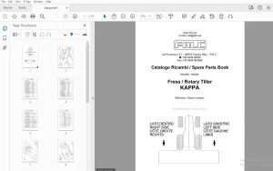 Falc Kappa Rotary Tiller Parts Manual - PDF DOWNLOAD
