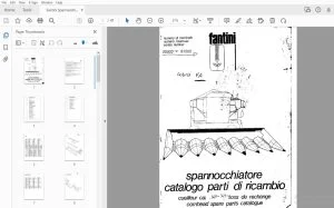 Fantini Spannocchiatore catalogo parti di ricambio - PDF DOWNLOAD