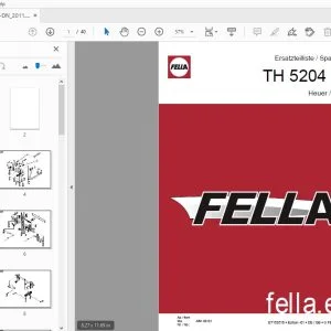 Fella TH 5204 DN Tedder Parts Manual - PDF DOWNLOAD