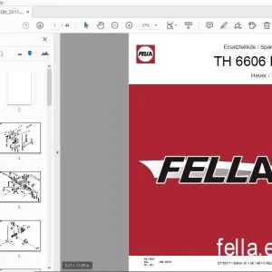 Fella TH 6606 DN Tedder Parts Manual - PDF DOWNLOAD