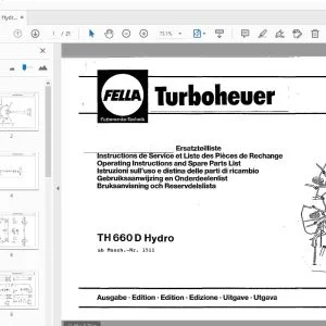 Fella TH 660D Hydro Turboheuer Parts Manual - PDF DOWNLOAD