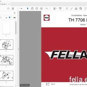 Fella TH 7706 DN Tedder Parts Manual - PDF DOWNLOAD