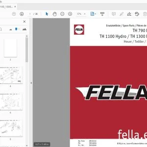 Fella TH 790 Hydro, TH 1100 Hydro, TH 1300 Hydro Tedder Parts Manual - PDF