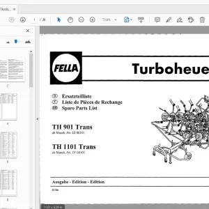 Fella TH 901 Trans TH 1101 Trans Turboheuer Parts Manual - PDF DOWNLOAD