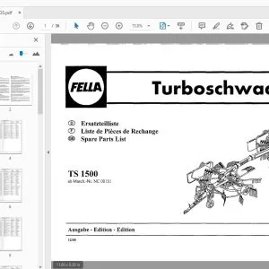 Fella TS 1500 Turbo Rake Parts Manual - PDF DOWNLOAD