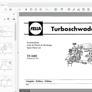 Fella TS 1602 Turbo Rake Parts Manual - PDF DOWNLOAD