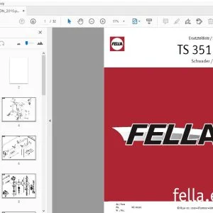 Fella TS 351 DN Swather Parts Manual - PDF DOWNLOAD
