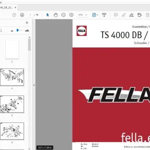 Fella TS 4000 DB/HB Swather Parts Manual - PDF DOWNLOAD