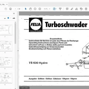 Fella TS 630 Hydro Operation & Parts Manual - PDF DOWNLOAD