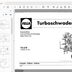 Fella TS 670 Turbo Rake Parts Manual - PDF DOWNLOAD