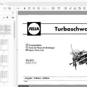 Fella TS 671 Turbo Rake Parts Manual - PDF DOWNLOAD