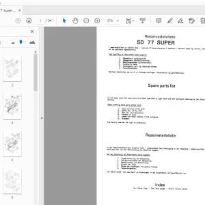 Fiona SD77 Super Parts Manual - PDF DOWNLOAD