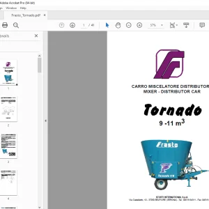 Frasto Tornado 9-11 m3 Distributor Parts Manual - PDF DOWNLOAD
