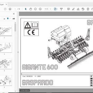 GASPARDO GIGANTE 600 PARTS MANUAL 19530232 - PDF DOWNLOAD