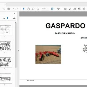 GASPARDO HX 6 Scheibenegge PARTI DI RICAMBIO - PDF DOWNLOAD
