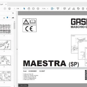 GASPARDO MAESTRA (SP) PARTS MANUAL G19530881 - PDF DOWNLOAD