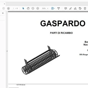 GASPARDO RR600 Baureihe Nachläufer PARTI DI RICAMBIO - PDF