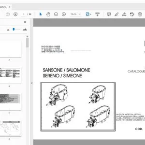 GASPARDO SANSONE SALOMONE SERENO SIMEONE PARTS MANUAL - PDF DOWNLOAD