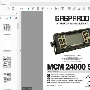 GASPARDO Seminatrici MCM 24000 SX USE & ASSEMBLY INSTRUCTIONS / PARTS MANUAL - PDF