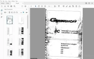 GERINGHOFF 470 570 670 Instructiuni de exploatare Lista pieselor de schimb Echipamentul culegator de porumb - PDF