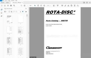GERINGHOFF RD400 RD500 RD600 RD800B RD900B RD1200B RD600F RD800FB Parts Manual 1999 - PDF