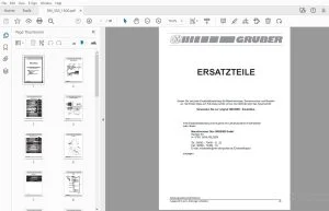 GRUBER SM 350, 1500 ERSATZTEILE - PDF DOWNLOAD