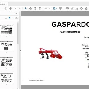 Gaspardo Rahmen SG-M 522- 626- 730,SG-M 730 S,SG-MH 938-1355 PARTI DI RICAMBIO - PDF