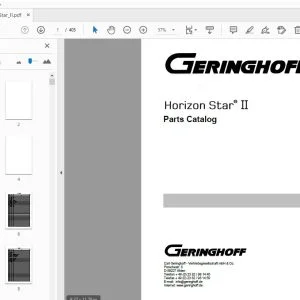 Geringhoff Horizon Star II Parts Manual - PDF DOWNLOAD