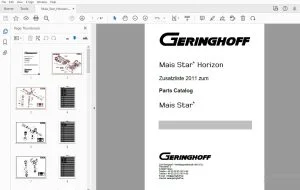 Geringhoff Mais Star Horizon Parts Manual - PDF DOWNLOAD