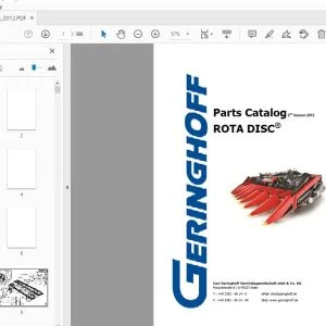 Geringhoff Rota Disc Parts Manual 2012 - PDF DOWNLOAD