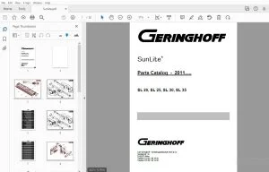 Geringhoff SL20, SL25, SL30, SL35 Parts Manual 2011 - PDF DOWNLOAD