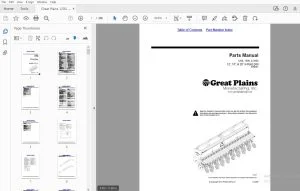 Great Plains 1200, 1500, & 2000 12', 15', & 20' 3-Point Drill 1994+ Parts Manual - PDF