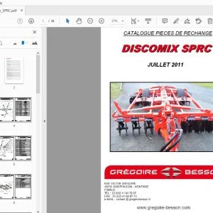 Gregoire & Besson Discomix SPRC CATALOGUE PIECES DE RECHANGE - PDF DOWNLOAD