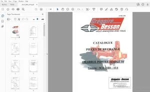 Gregoire & Besson Gamme SC4–SB4–SY4 CHARRUE PORTEE SIMPLE S4 CATALOGUE PIECES DE RECHANGE - PDF