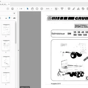 Gruber SM 35,38,45,55,65,90,1000,1200,1500 ERSATZTEILLISTE - PDF DOWNLOAD