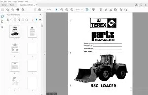 HANOMAG TEREX 55C II LOADER PARTS MANUAL - PDF