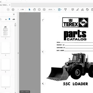HANOMAG TEREX 55C II LOADER PARTS MANUAL - PDF