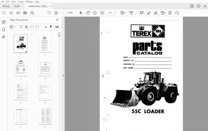 HANOMAG TEREX 55C LOADER PARTS MANUAL - PDF DOWNLOAD