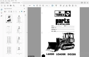 HANOMAG TEREX L600D LOADER DOZER PARTS MANUAL - PDF DOWNLOAD