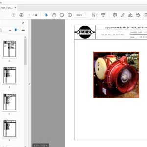 HARDI 50 Gallon 22 Fan PARTS MANUAL - PDF DOWNLOAD