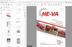 HE-VA Combi-Disc 3.0-3.5-4.0m Operation & Parts Manual - PDF