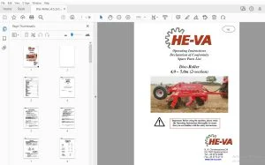 HE-VA Disc-Roller 4,0 5,0m (2-section) Operation & Parts Manual - PDF DOWNLOAD