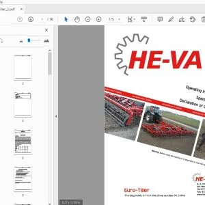 HE-VA Euro-Tiller Operation & Parts Manual - PDF DOWNLOAD